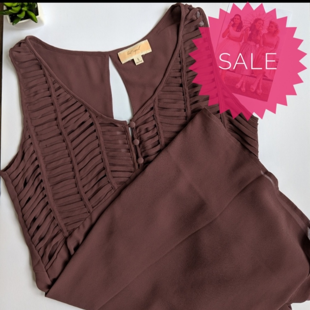 NWOT Lost April Mauve Dress with Chest Detail